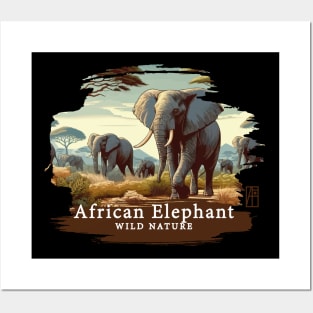 African Elephant - WILD NATURE - ELEPHANT -9 Posters and Art